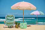 Parasol de Plage de Luxe Saumon