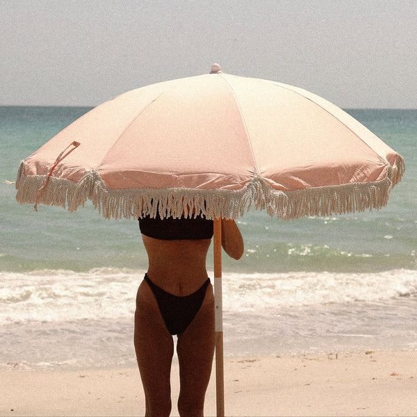 Sombrilla de playa de lujo - Salmón
