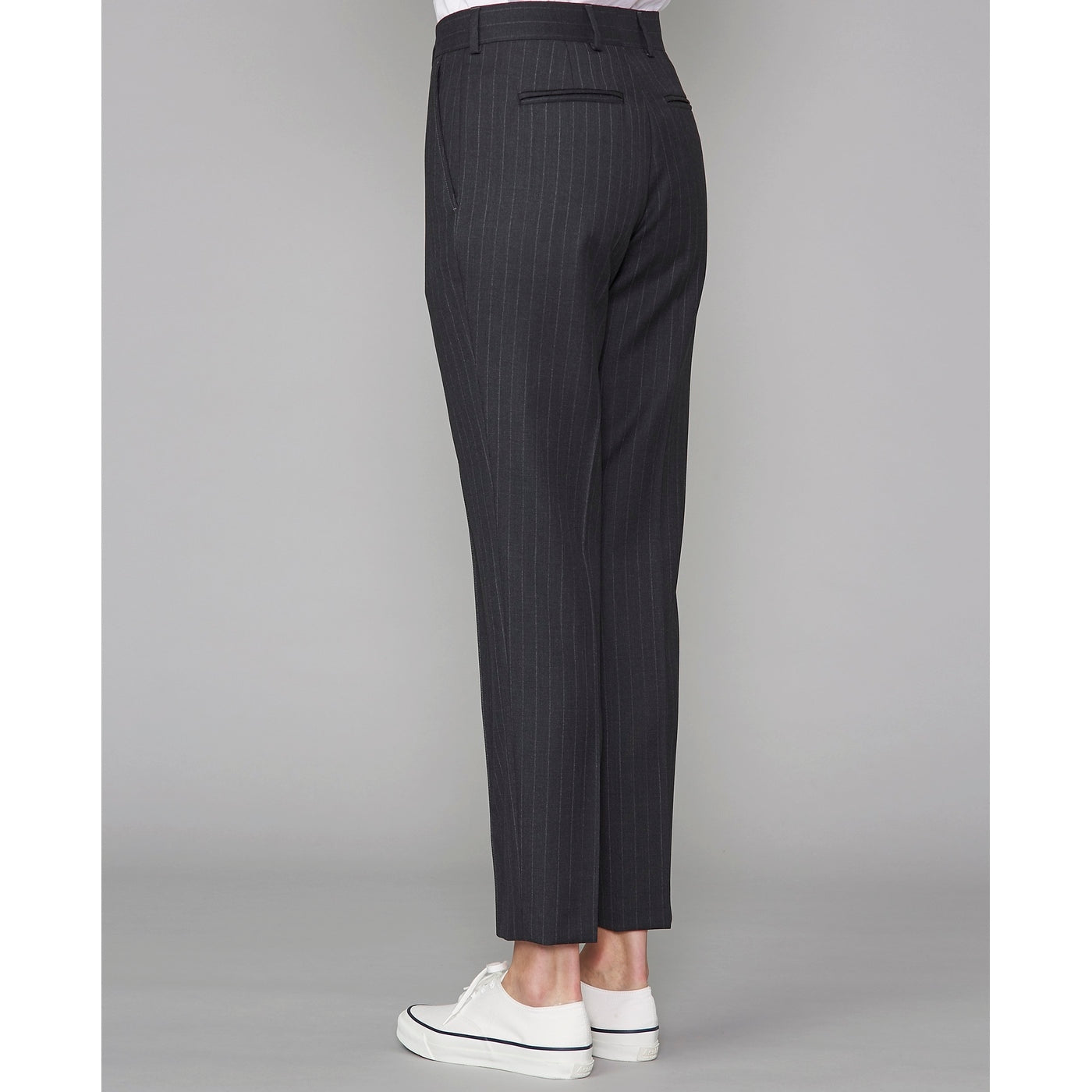 Tlg Pants Roxane Slim Pts Itl Pinstripe - Grey/Ecru