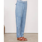 Chino Edouard Recycled Cotton Twill - Greek Blue