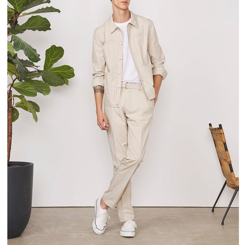 Blouson Leo Jkt Itl Piece Dye Co Po - Cream