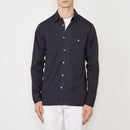 Chemise Younes Pgmt Dyed Cotton Poplin - Black