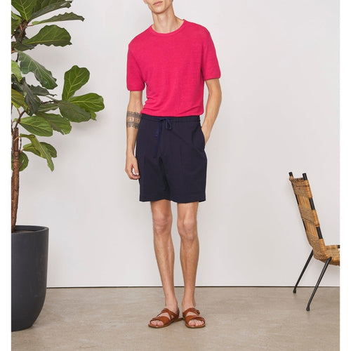 Short Phil Short Co Seersucker - Navy