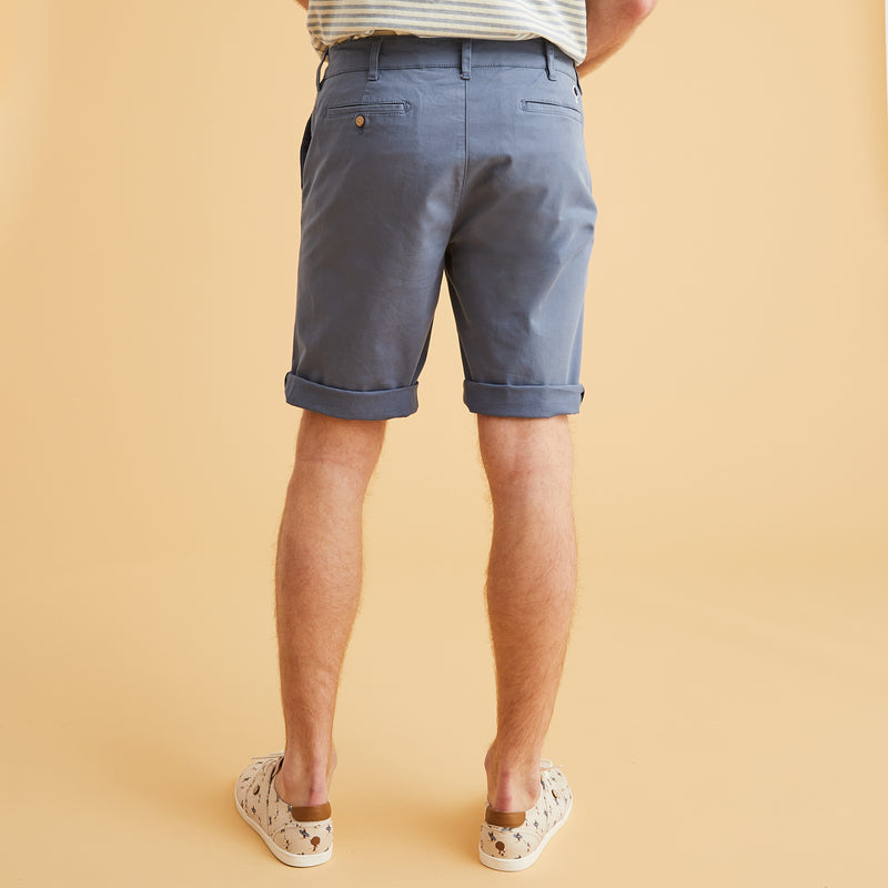 Faguo - Short Chino - Saulieu - Bleu - Homme