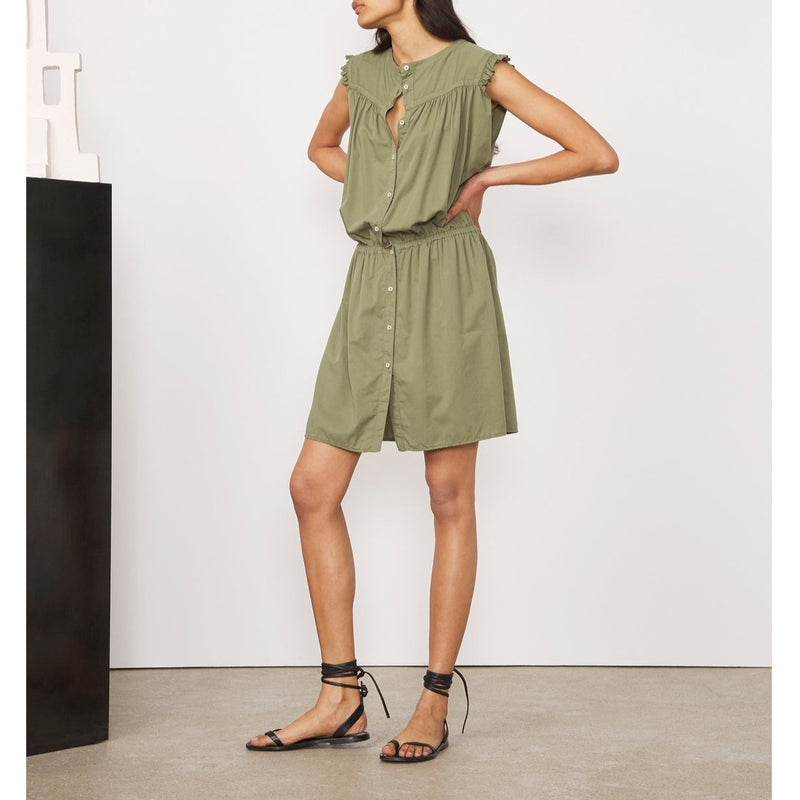 Aude Dress - Burnt Olive - Women's