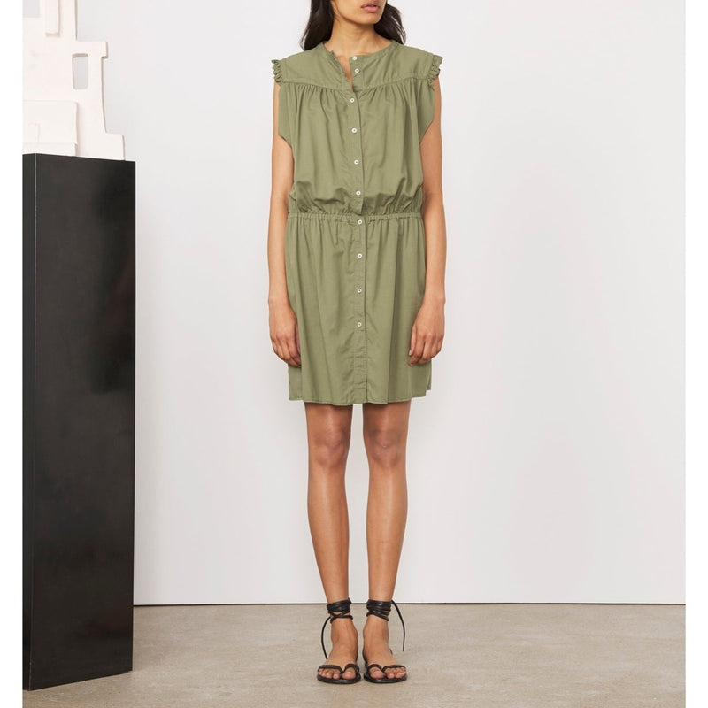 Aude Dress - Burnt Olive - Women's