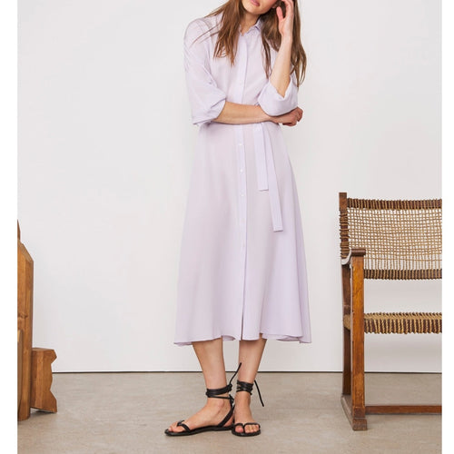 Robe + Daisy Drs Piece Dye Fr Silk - Parme