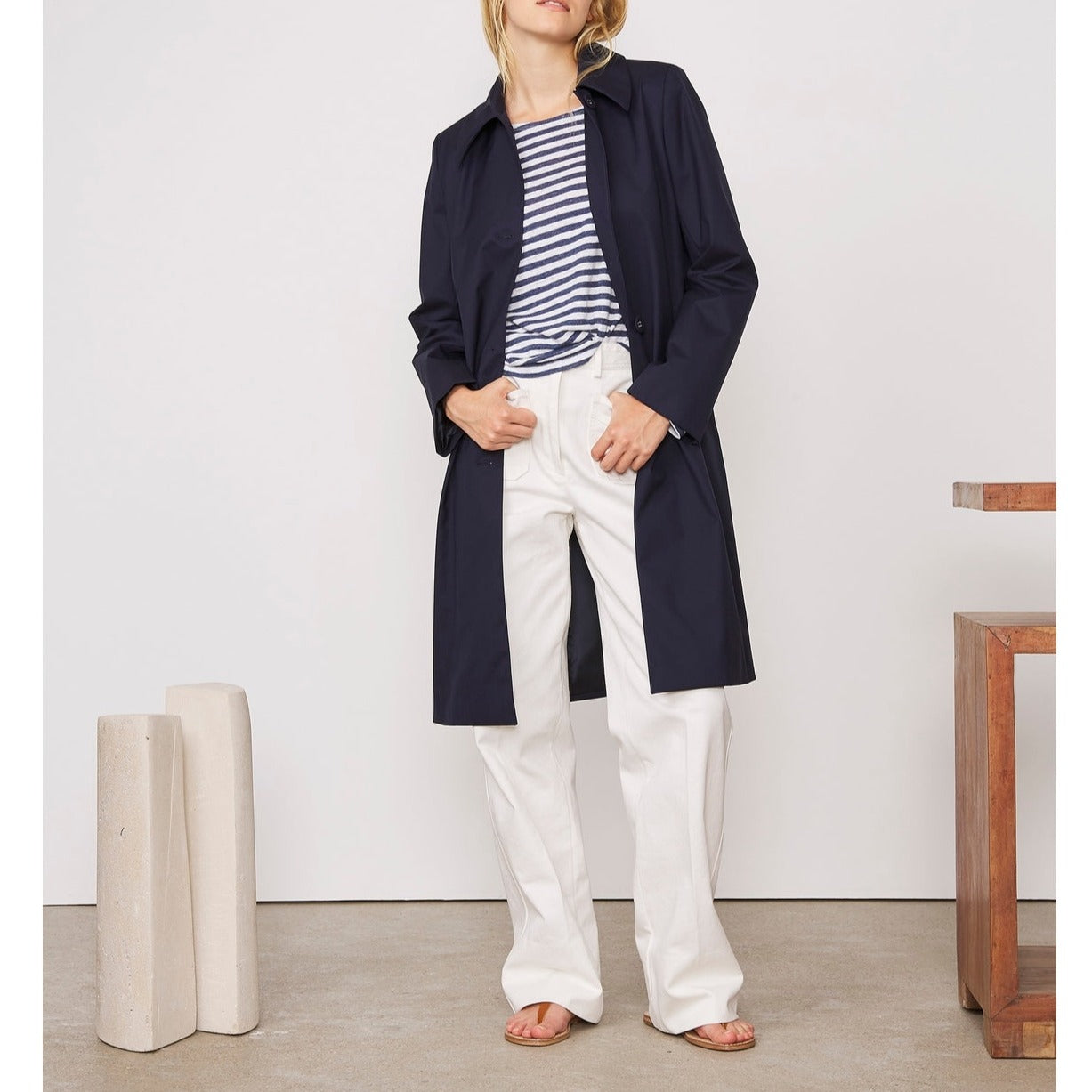 Adelie Coat - Navy - Women's