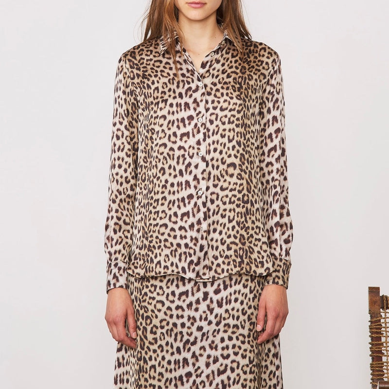 Camisa Ophelie - Beige/Marrón/Negro - Mujer