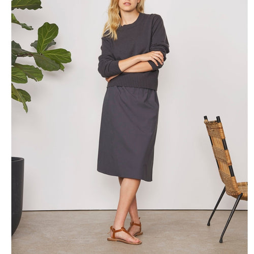 Skirt Marlene Skt Itl Pce Dye Co Pop - Asphalt