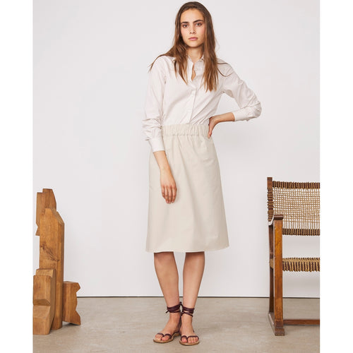 Skirt Marlene Skt Itl Pce Dye Co Pop - Cream