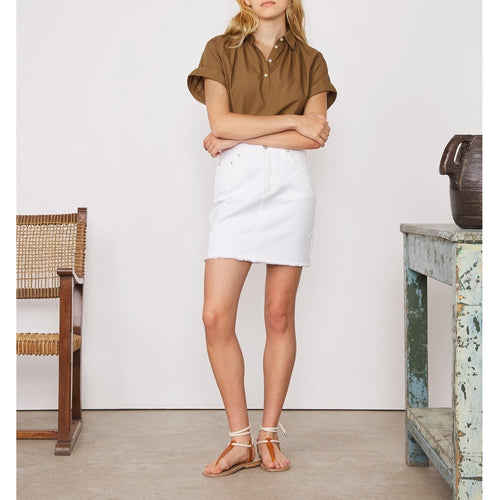 Skirt New Isabela Skt Denim Cotton - White