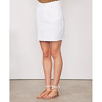 Skirt New Isabela Skt Denim Cotton - White