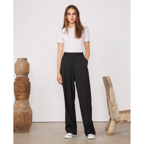 Tee Shirt Lara Tee Piece Dyed Fr Linen - White