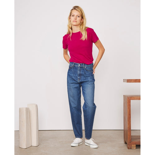 Tee Shirt Lara Tee Piece Dyed Fr Linen - Camelia