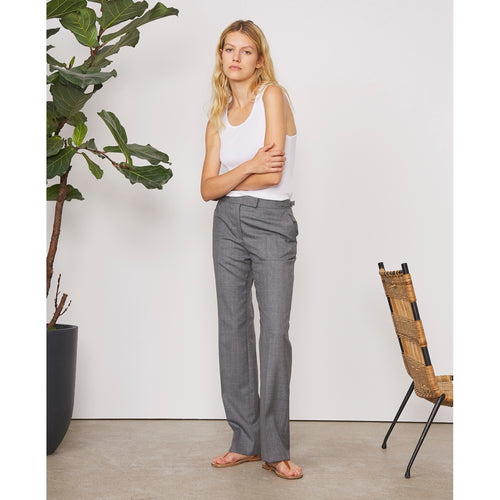 Tlg Pants Ilenia Pts Itl Fresco Wool - Light Grey