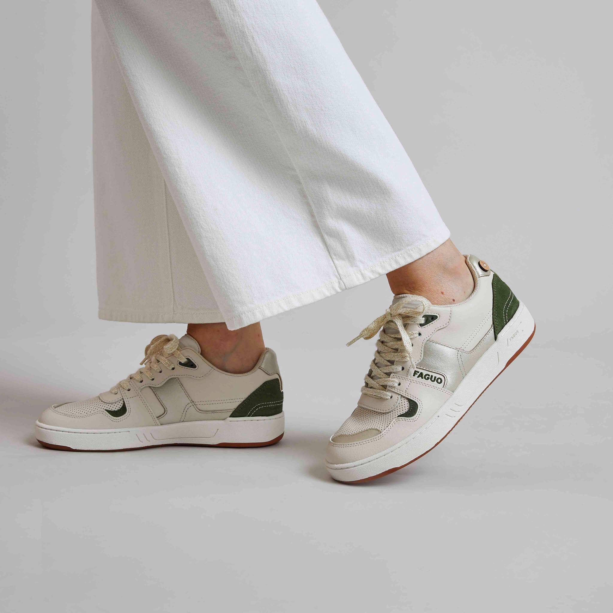 Ceiba Leather & PU Trainers - Women