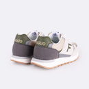 Beige And Grey Vegan Running Sneakers In Recycled Polyester And Recycled Pu Forest 1 - Mixed