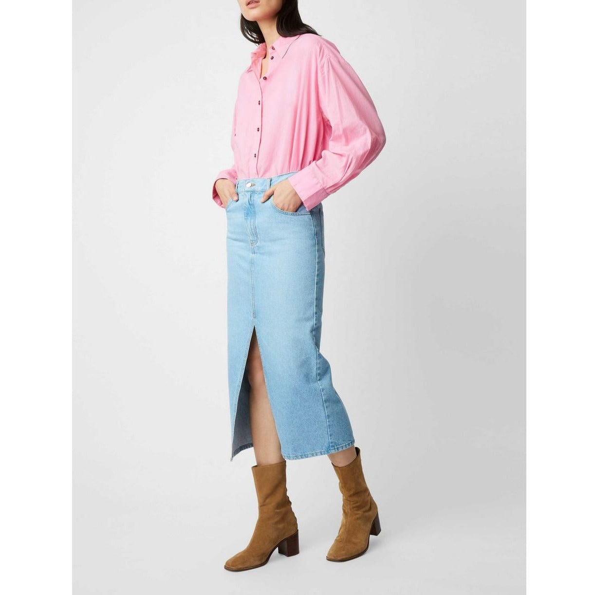 Jupe Mona Denim - Ciel-Washed