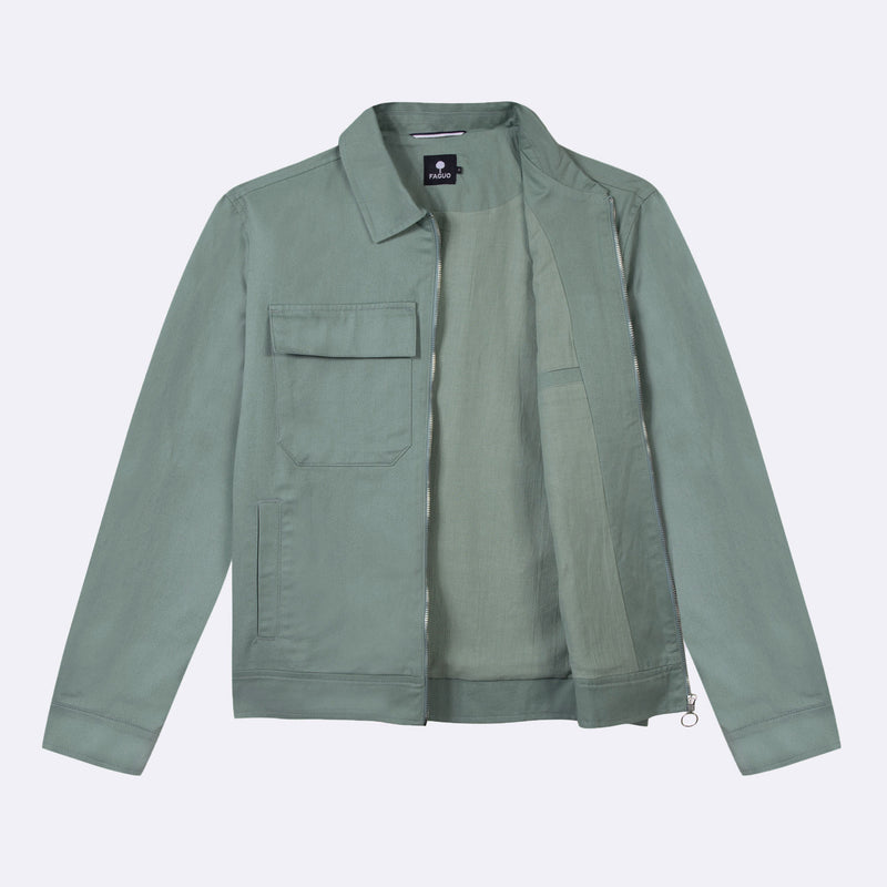 Faguo - Blouson Vert Clair Bondy - Homme