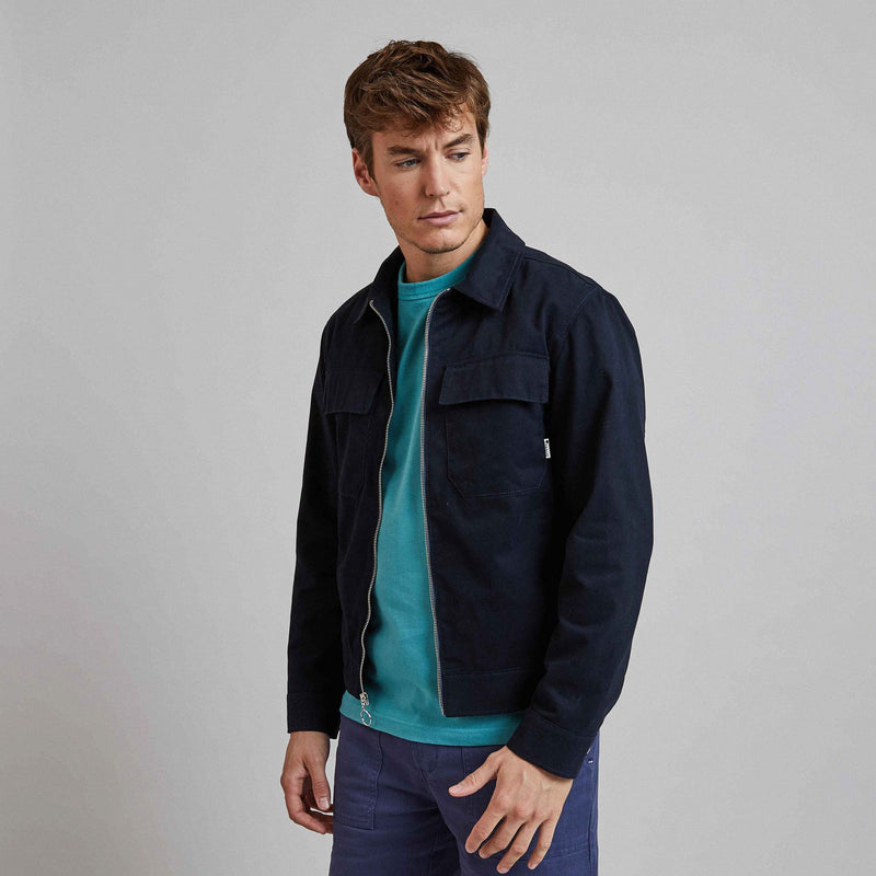 Blouson Marine En Coton Bondy - Homme