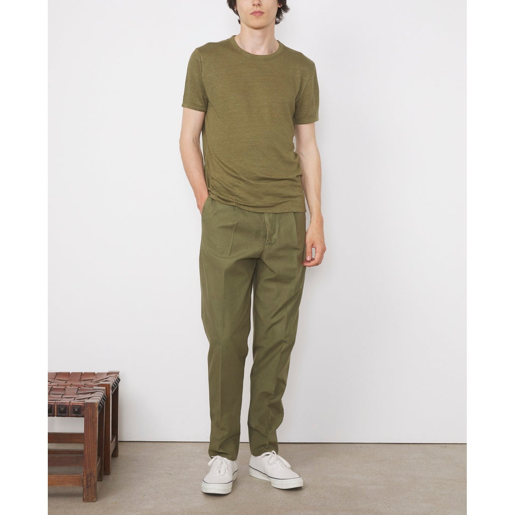 Chino Hugo Pts Itl Pgmt Dye Cotton - Burnt Olive