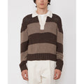 Pulls Maxime Rugby Polo Itl Linen Vi - Ecru/Cocoa/Taupe