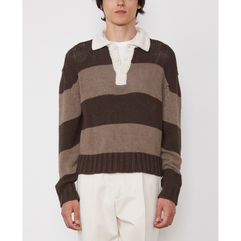 Maxime Sweater - Ecru/Cocoa/Taupe - Man