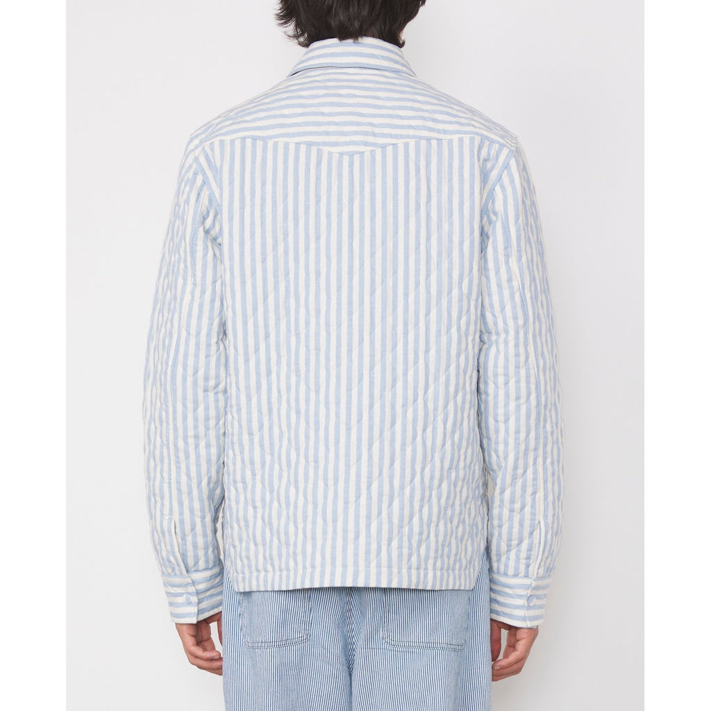 Sur Chemise Harring Quilt Striped Techn Co - Ecru/Blue