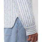 Sur Chemise Harring Quilt Striped Techn Co - Ecru/Blue