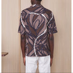 Eren SS Shirt - Cocoa/Taupe/Ecru - Men