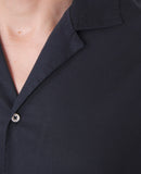 Chemise Eren Ss Shirt Pgmt Dye Lyocell - Dark Navy
