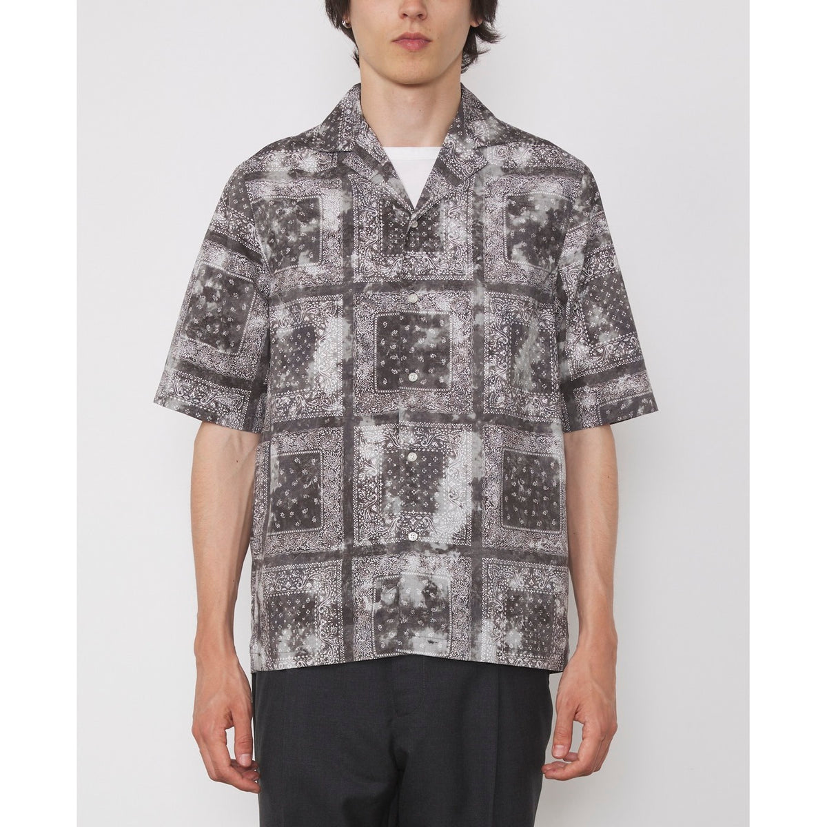 Eren SS Shirt - Dark Grey/Grey/White - Men
