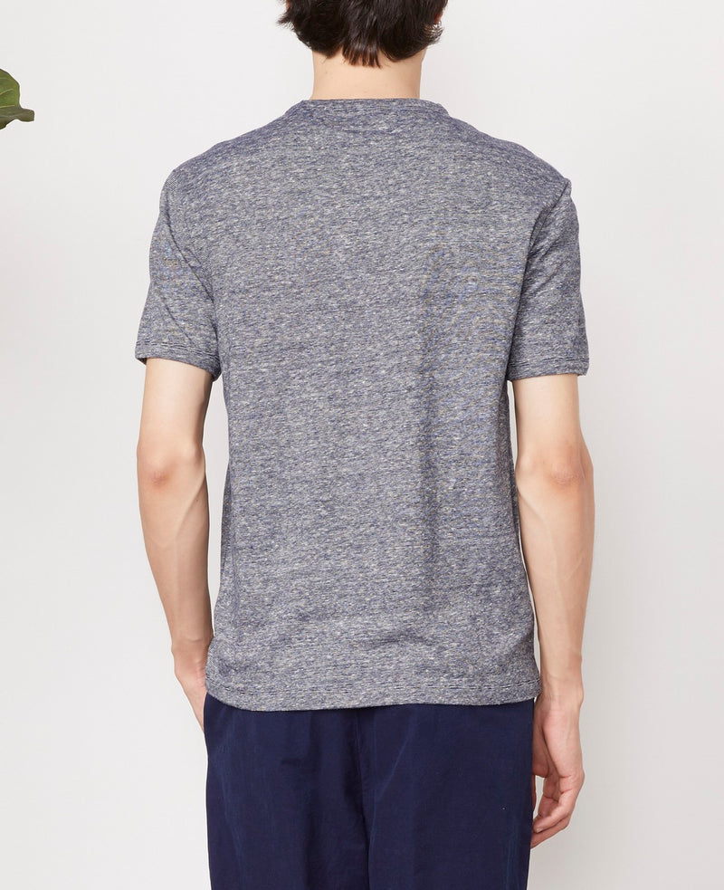 T-Shirt SS - Ecru/Navy - Homme