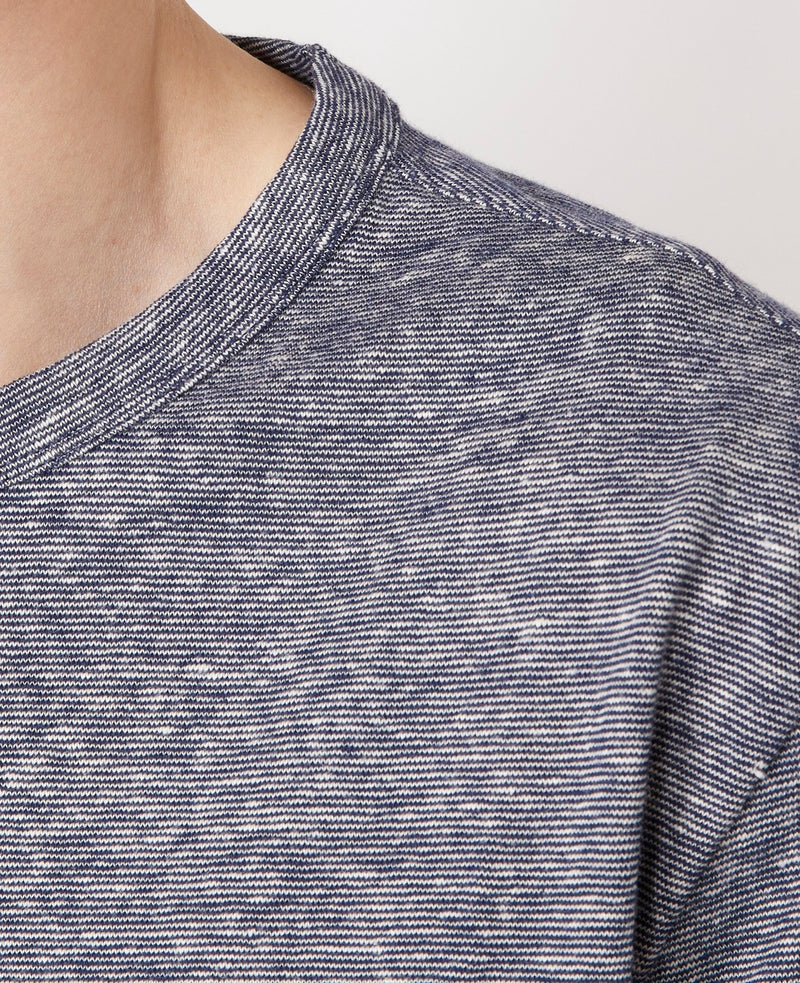 T-Shirt SS - Ecru/Navy - Homme