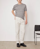 T-Shirt SS - Ecru/Heather Grey - Homme