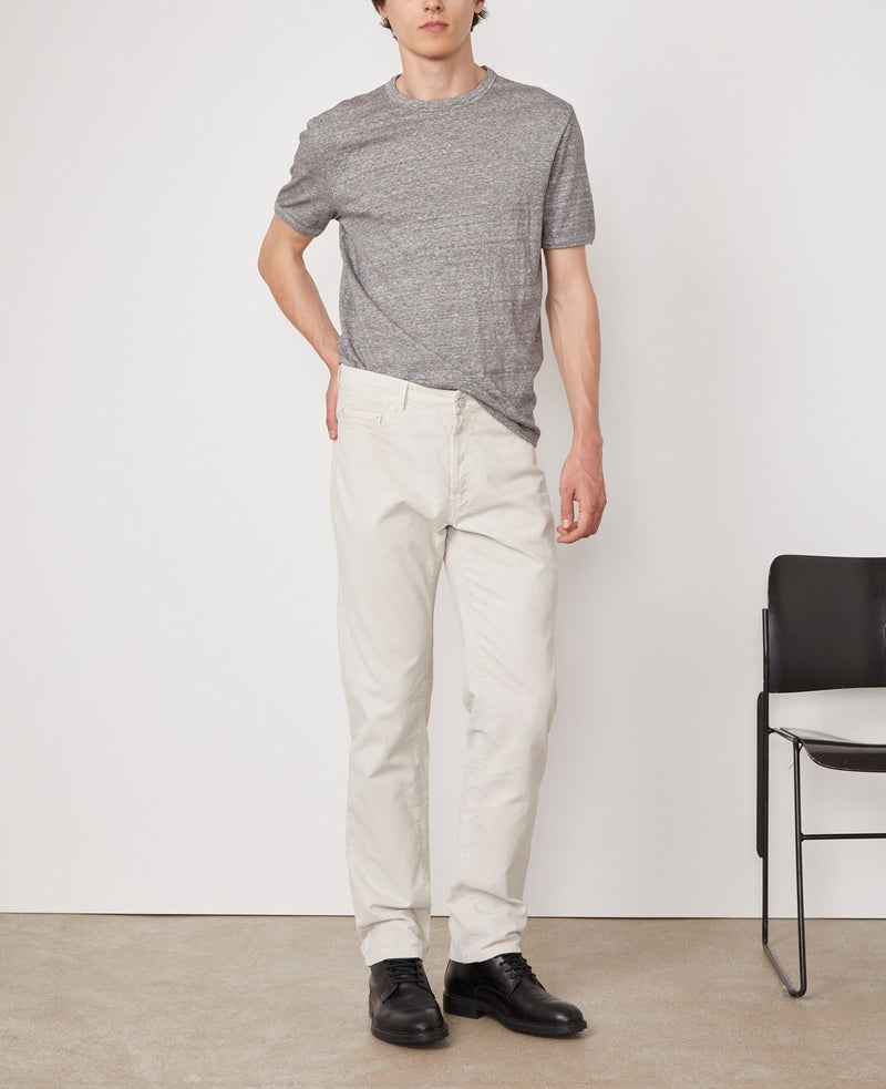 T-Shirt SS - Ecru/Heather Grey - Homme