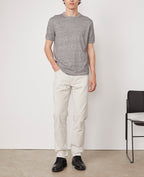 T-Shirt SS - Ecru/Heather Grey - Homme