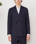Tlg Veste Leon Jkt Itl Fresco Wool - Navy