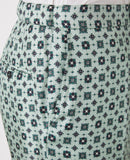 Tlg Veste Nash Pts Itl Silk Tie Print - Navy/Pale Green