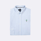 Chemise Rayée Blanche & Bleue Ivoy - Homme