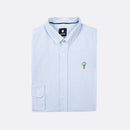 Chemise Rayée Blanche & Bleue Ivoy - Homme