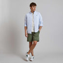 Chemise Rayée Blanche & Bleue Ivoy - Homme