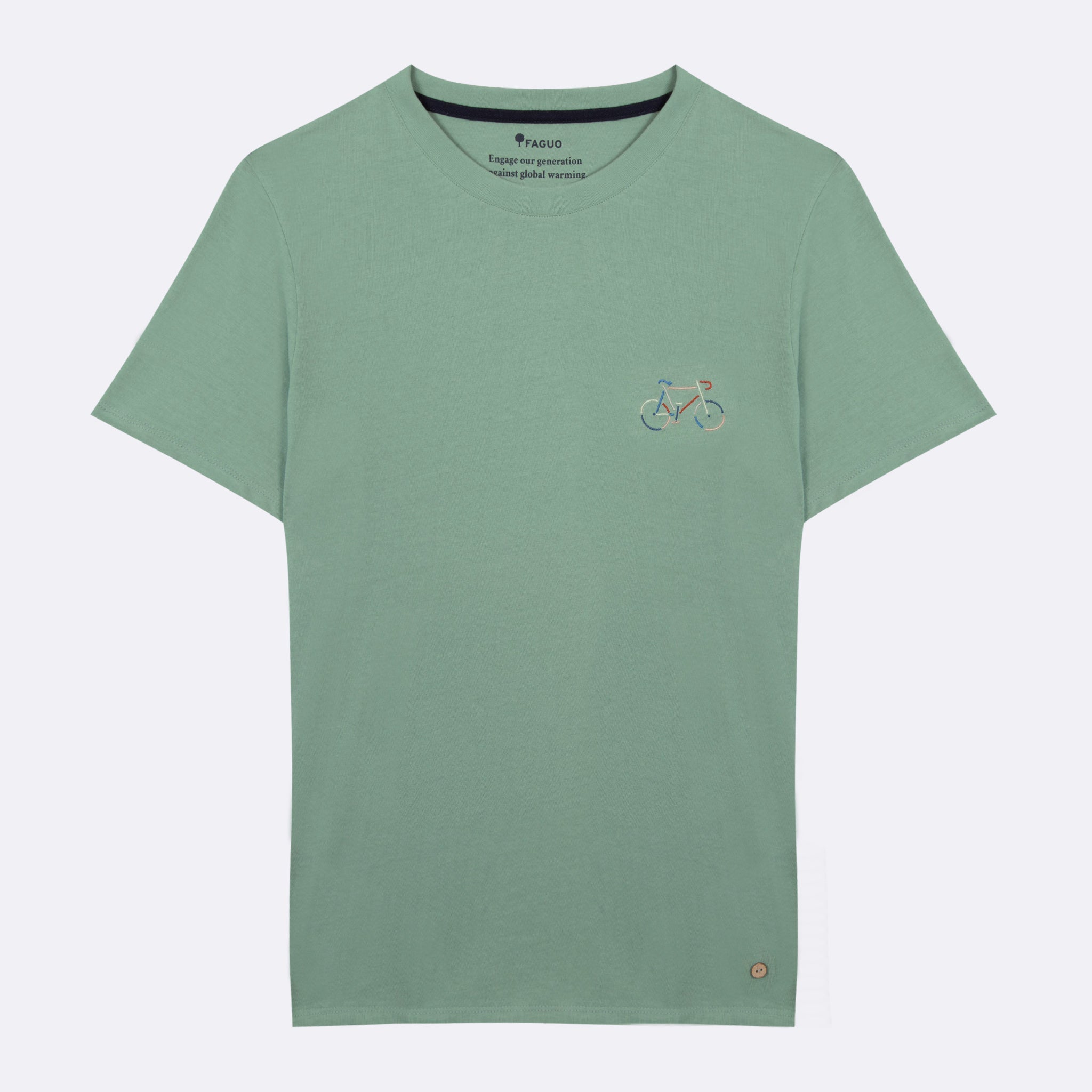 Camiseta Cuello Redondo Verde Claro Arcy - Hombre