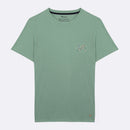 T-Shirt Col Rond Vert Clair Arcy - Homme