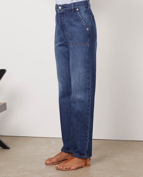 Jeans Lana 5Pkt Hard Washed Co Denim - Washed Blue