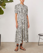 Vestido Katia - Crudo/Negro - Mujer