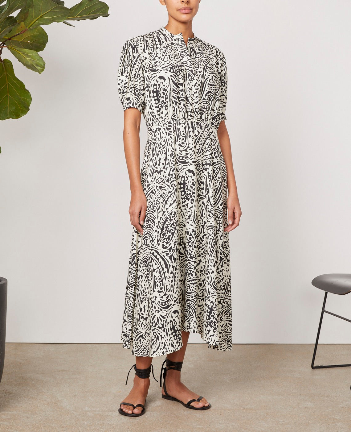 Vestido Katia - Crudo/Negro - Mujer