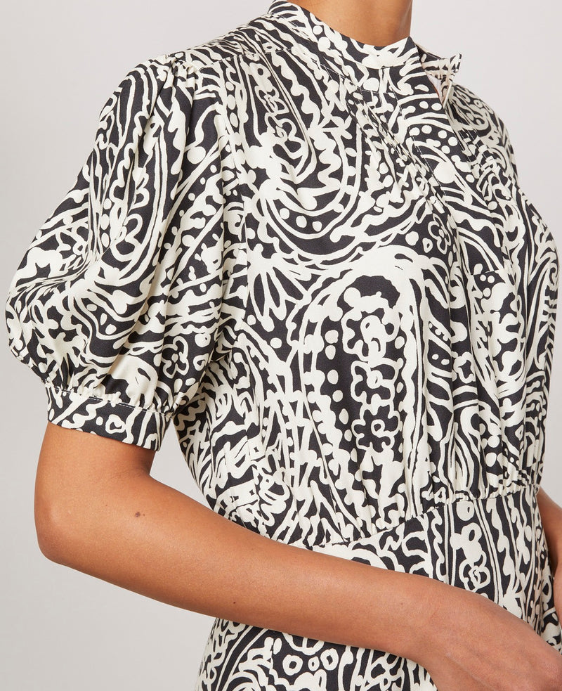 Vestido Katia - Crudo/Negro - Mujer