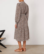 Robe Judie - Écru/Marron/Noir - Femme